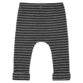 1  In The Family Baby And Child Eusebi Leggings Anthracite Grey Stripes