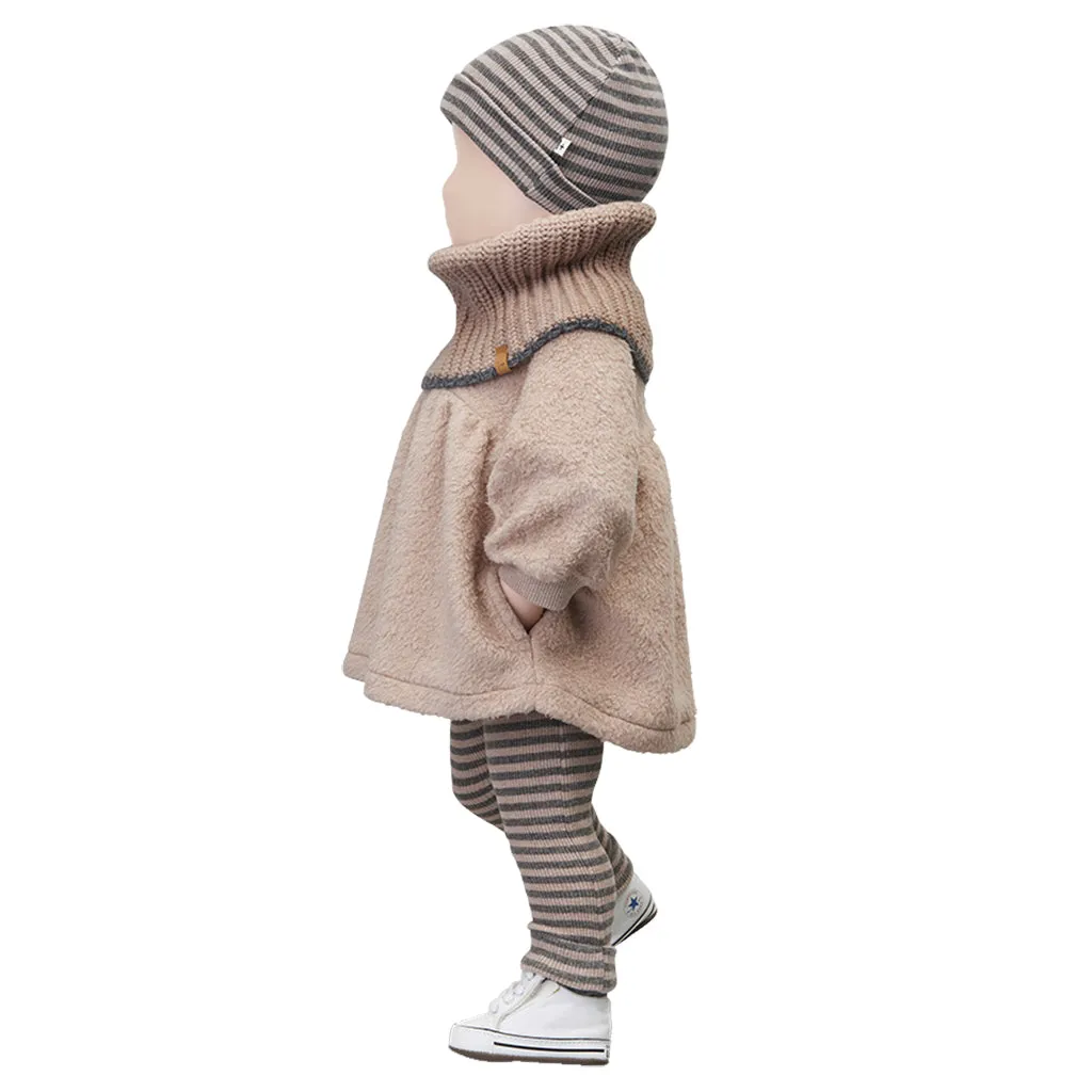 1  In The Family Baby And Child Eusebi Leggings Old Rose Pink Stripes