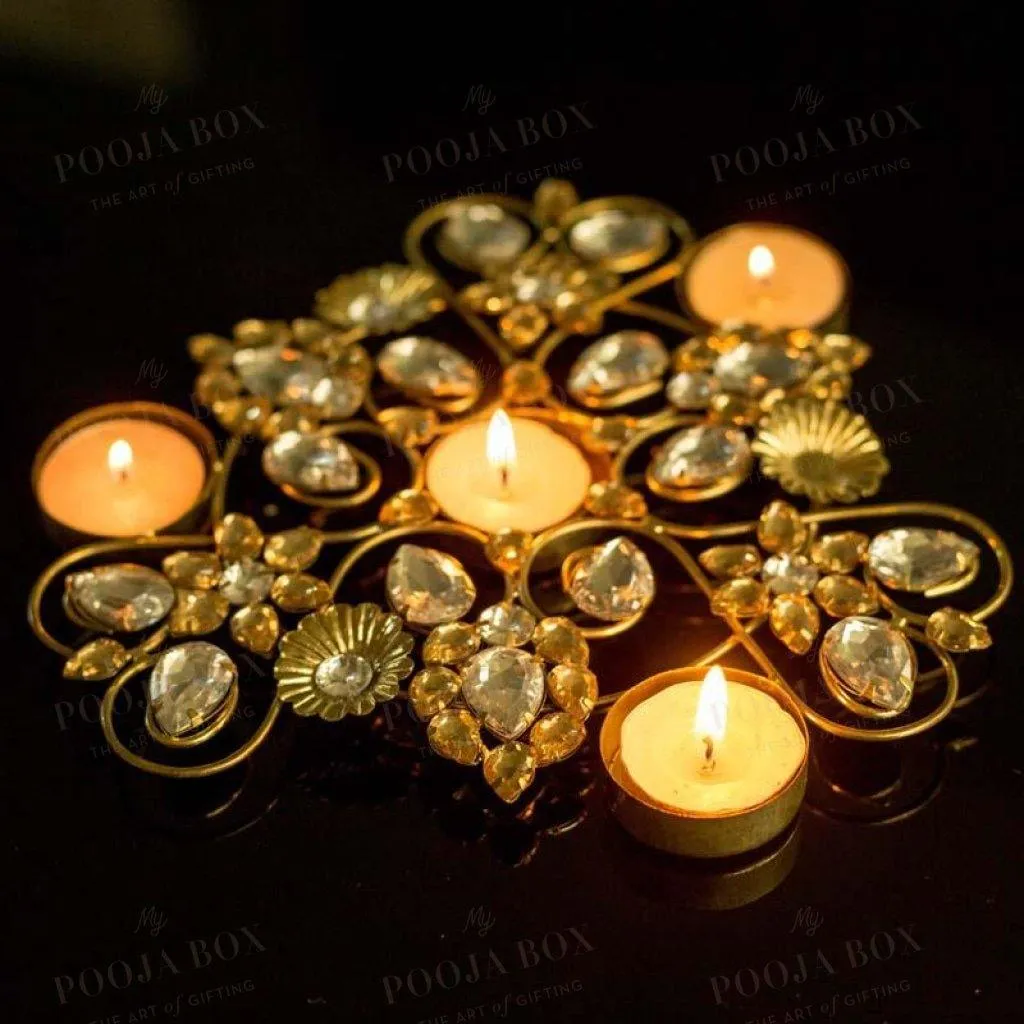 Artistic Crystal Bead Candle