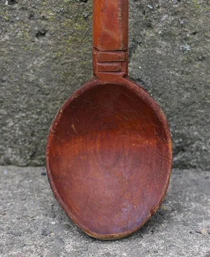 Hand Carved Bowl Spoon Spring Gathering