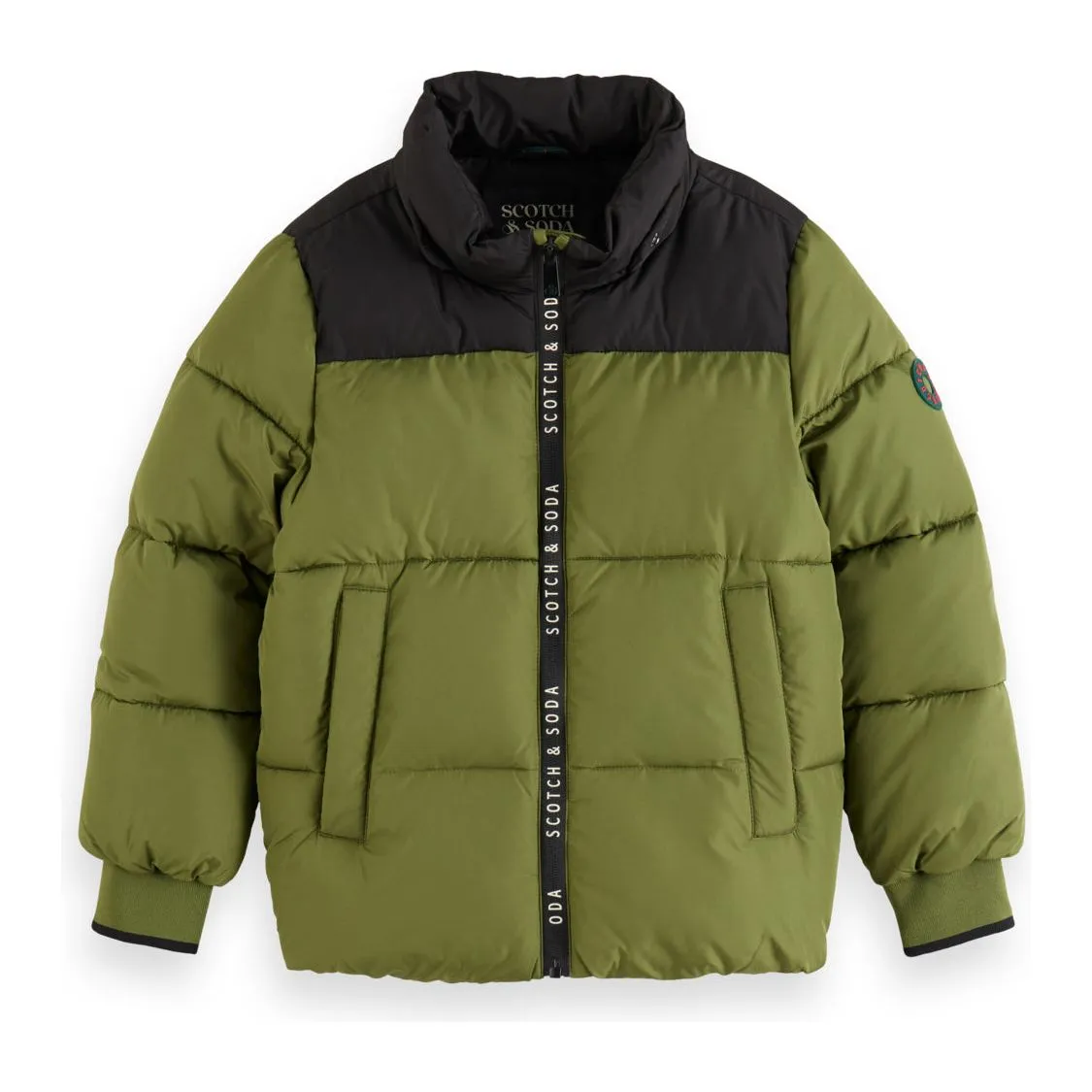 Hooded Puffer Jacket - Military