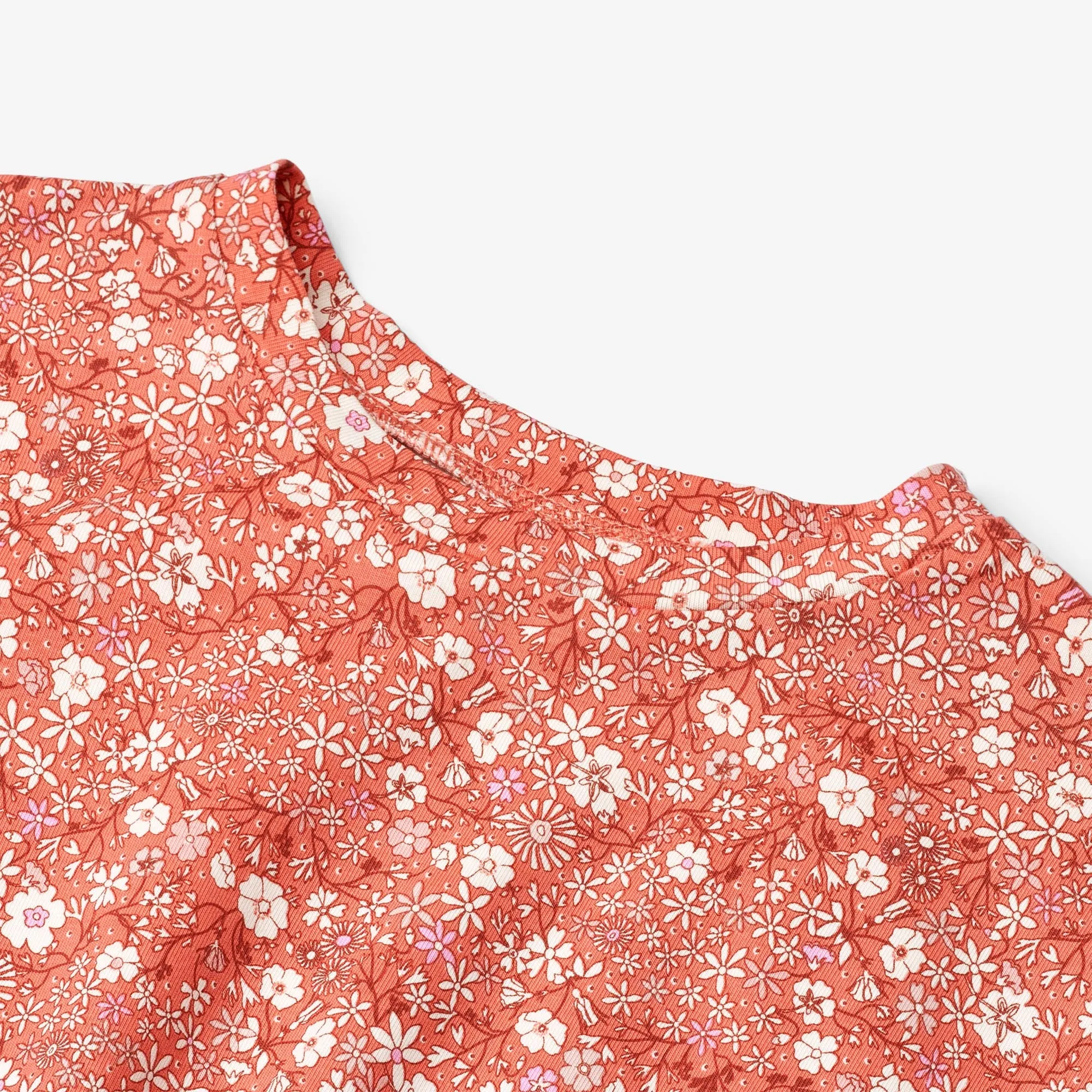 Jersey Dress Maribel - coral flowers
