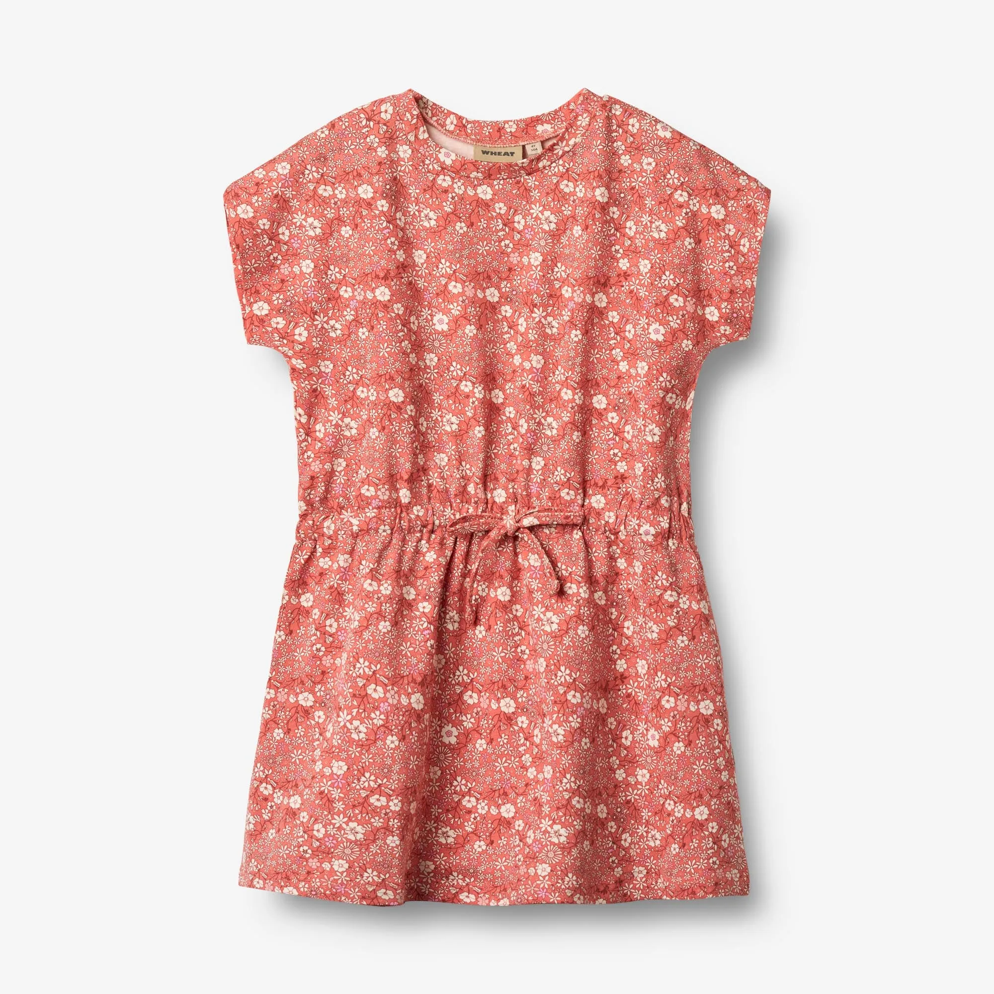 Jersey Dress Maribel - coral flowers