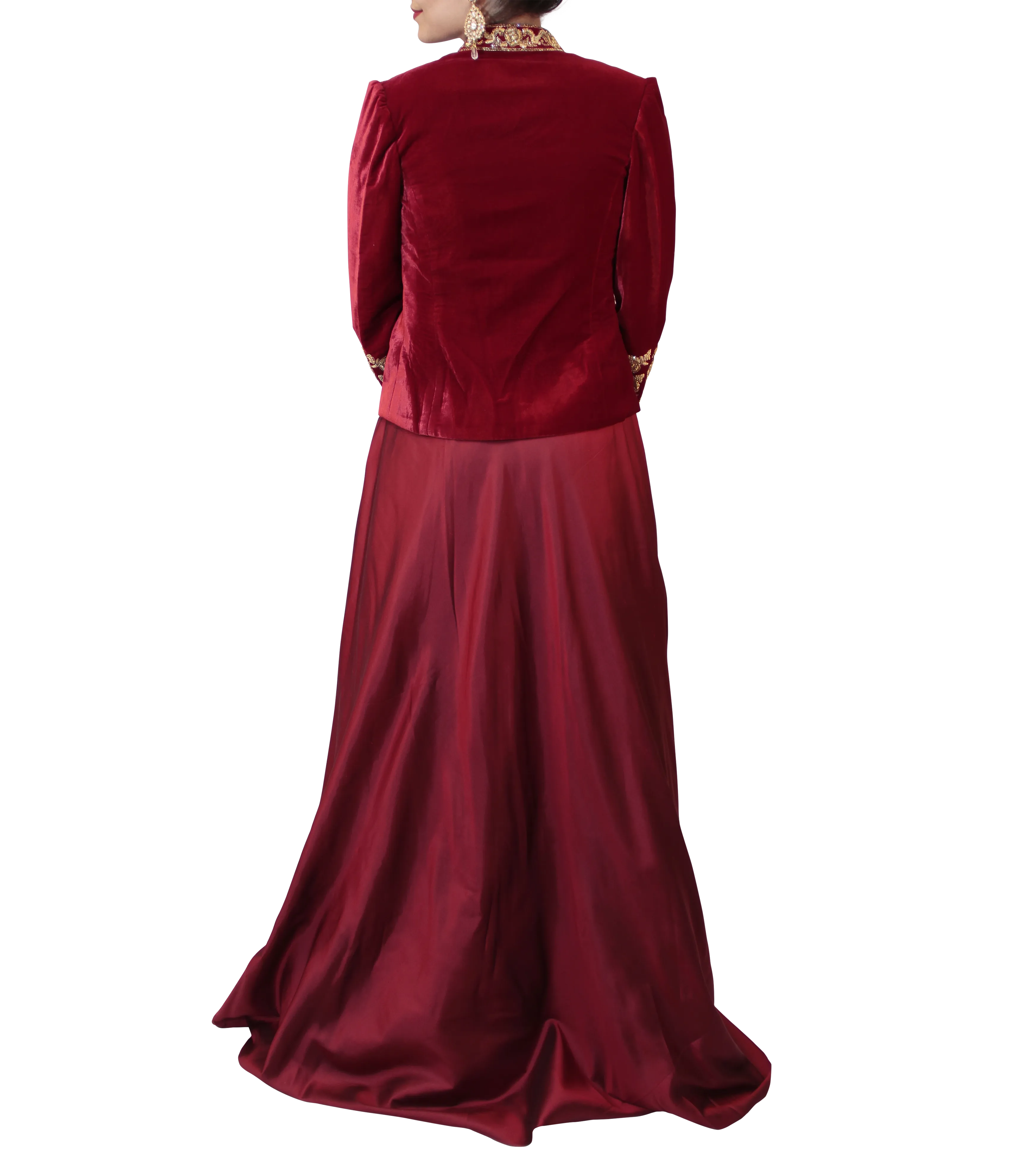 MAROON GOWN