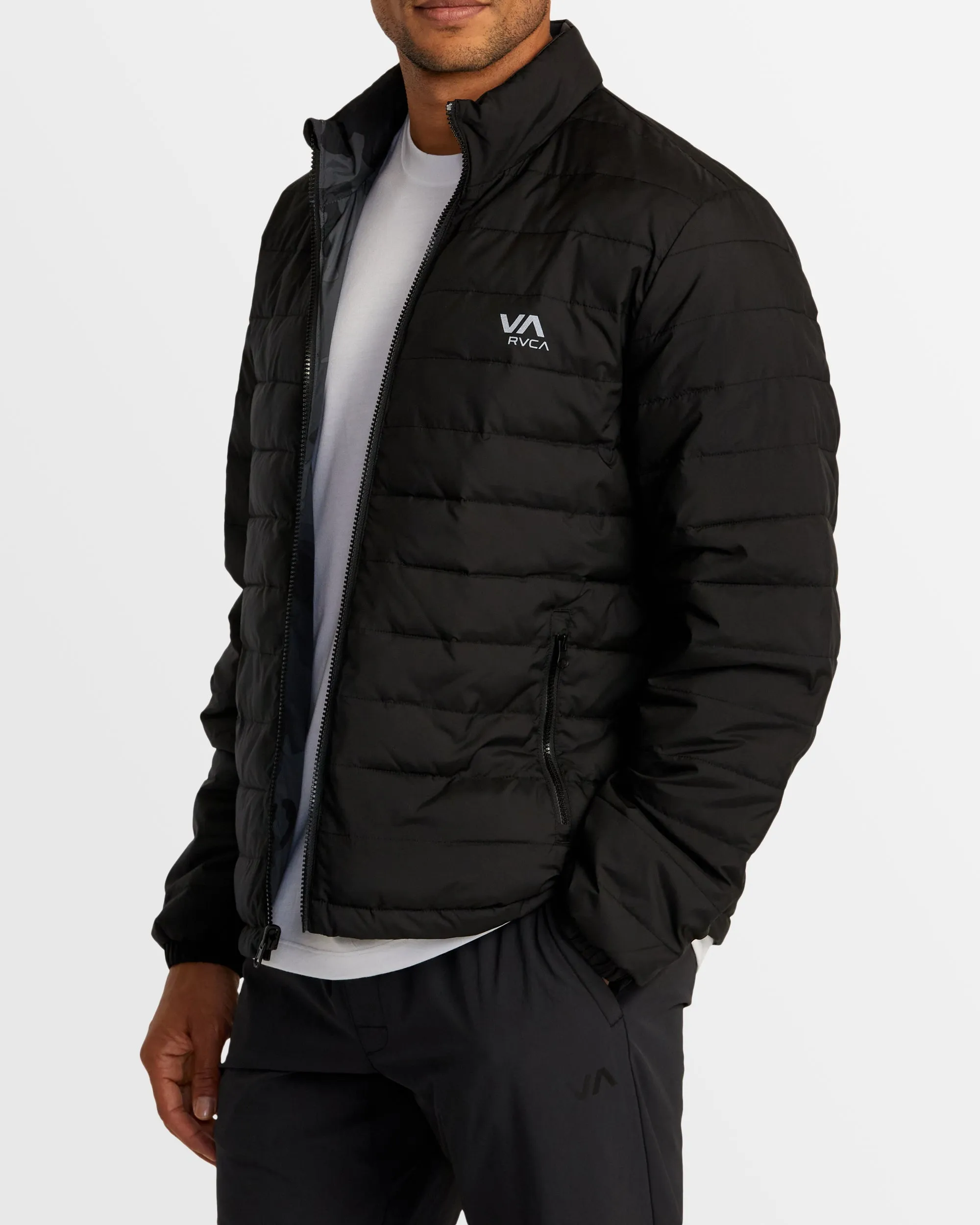Mens Reversable Packable Puffa Puffer Jacket