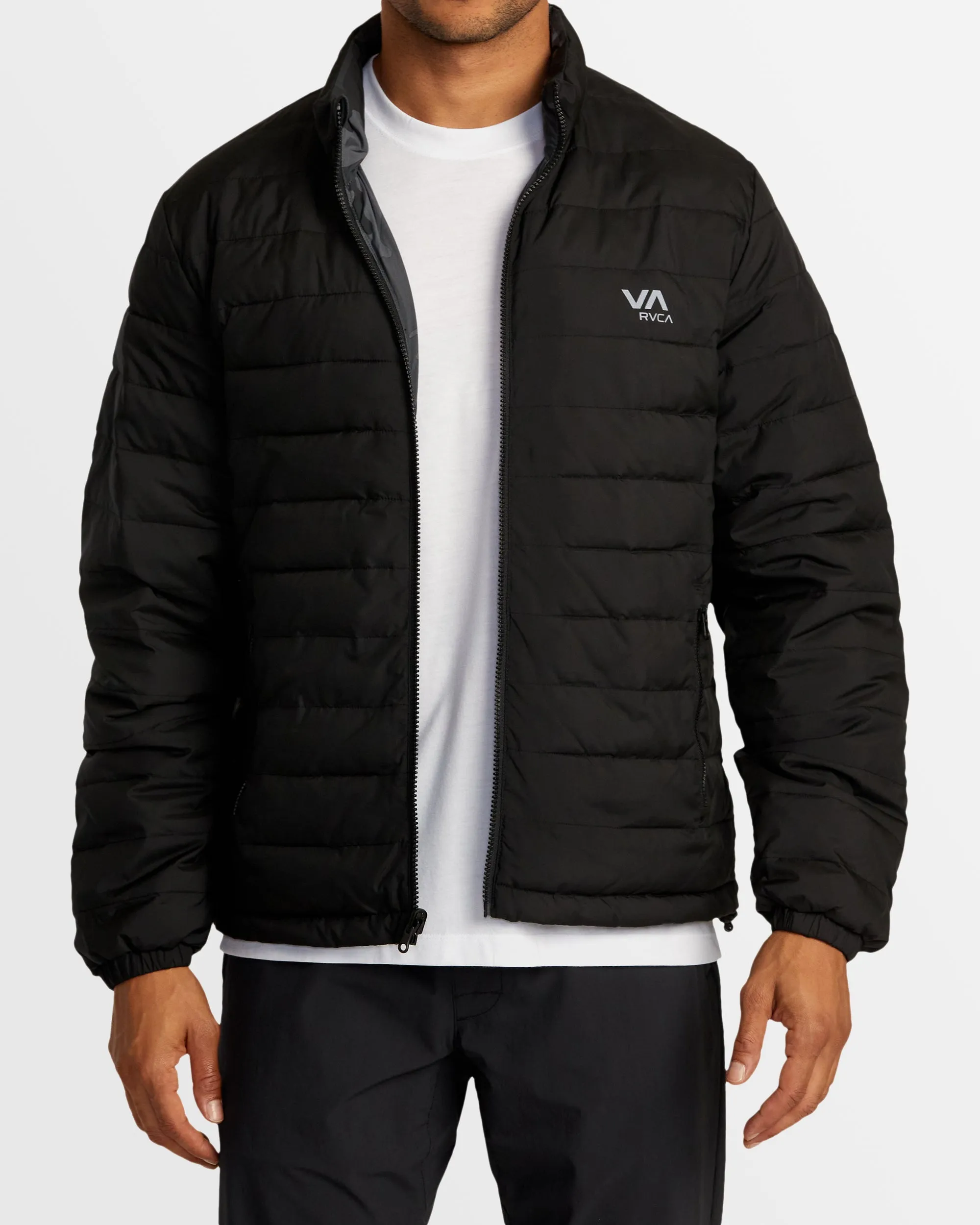 Mens Reversable Packable Puffa Puffer Jacket