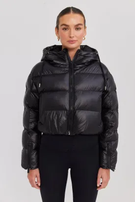Orbit Puffer Jacket Glazed Black