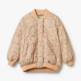 Puffer Jacket Lotte - pink sand flowers