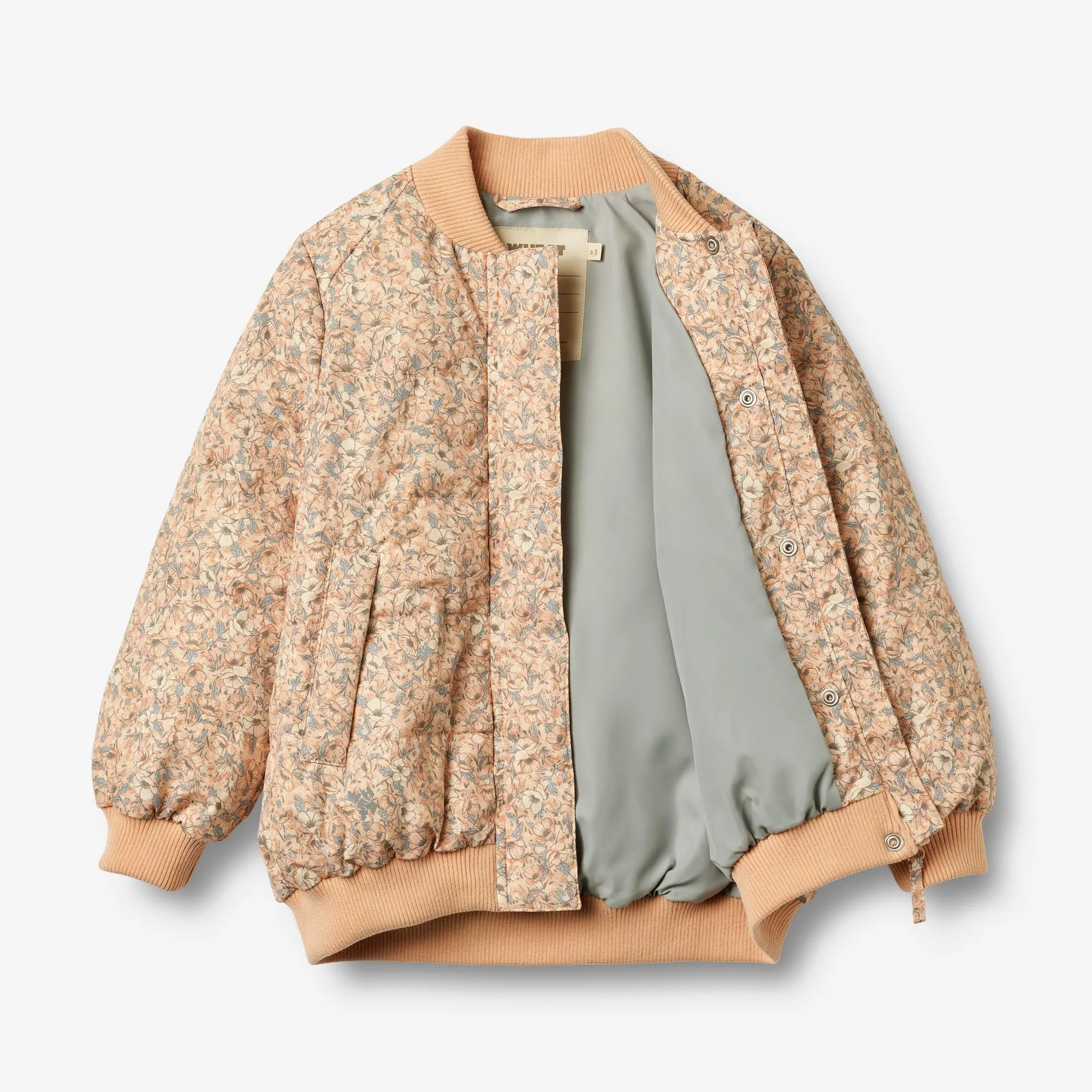 Puffer Jacket Lotte - pink sand flowers