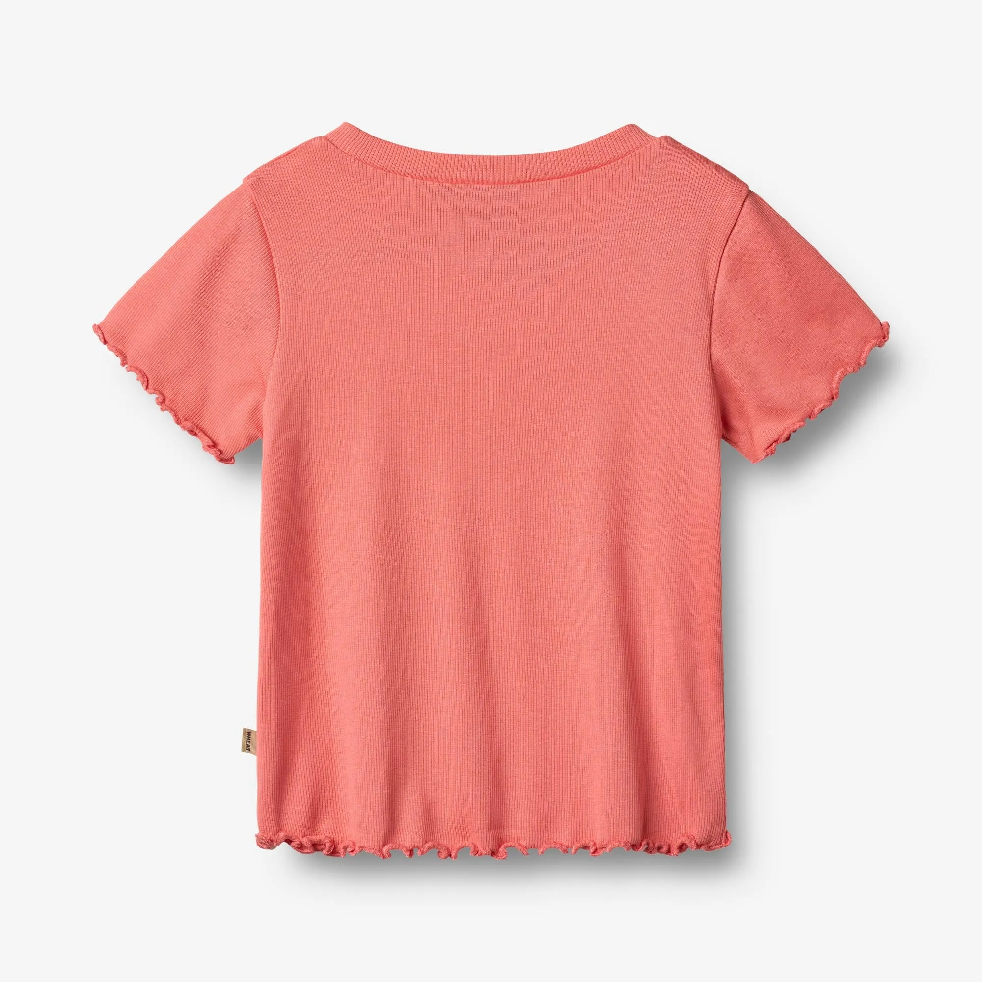 Rib T-Shirt S/S Irene - light coral