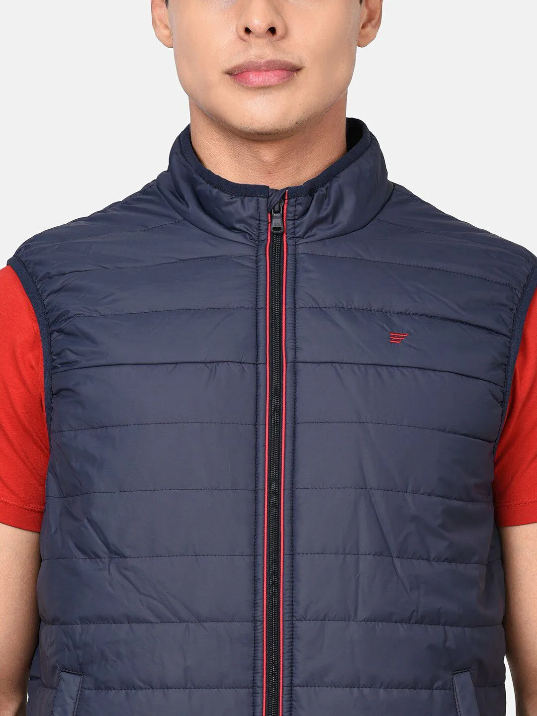 t-base Men Navy Blue  Insulator Puffer Jacket