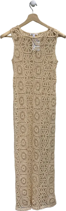 Urban Bliss Beige Crochet Dress UK 8